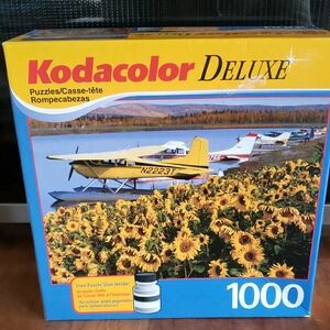 Deluxe Yellow Airplane Puzzle - 1000 Pieces